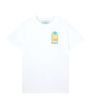 The L'Arc Coloré t-shirt is a short-sleeve design featuring the arch print in a pastel gradient colourway. Crafted from organic cotton, complete with a classic ribbed crew neck and designed for a relaxed fit.