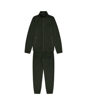 Einfarbiger Jogginganzug für Herren von der Marke ellesse. Jacke mit durchgehenden Reißverschluss und Stehkragen. Bequeme Hose mit Logo Details.