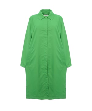 Monki Womens Collared Coat in Bright Green