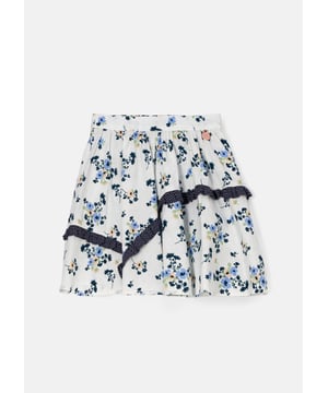 Our new Pia skirt is crafted from a delicate floral pattern and features a new silhouette with polka dot asymmetric seam detail. Wear with the Pia top for outfit perfection.. About Me: 100% Cotton. Look After Me: Think Planet. Wash At 30C.