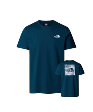 Regular fit: This garment is true to size for an easy, comfortable fit. Introduced in 2015 to celebrate the re-launch of our iconic Mountain Jacket, the Redbox Celebration T-Shirt has been so popular since then that it's become a permanent part of The North Face® collection. That's not surprising, really; being made from medium-weight 100% cotton, it's the definition of easy-going comfort. Fabric : 100% Cotton FEATURES Water-based central graphic on the back Ribbed collar TNF logo on the chest