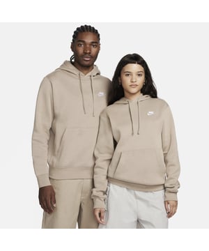 This iconic Nike Sportswear Club Fleece Pullover Hoodie offers a stylish look, benefiting from a fleece lining for comfort with a hooded deign for extra protection and a drawstring pull for an adjustable fit. The Nike hoodie features a kangaroo pocket for storage or to keep hands warm with elasticated cuffs and wast for a secure fit and is complete with Nike Swoosh.


More Details:


Standard fit for a relaxed, easy feel

Ribbed hem and cuffs

Kangaroo pocket

Fabric:


Body: Made from cotton & polyester

Hood lining: Made from cotton

Machine wash

Imported Note: Material percentages may vary depending on factory

Check label for actual content.

67% Cotton, 33% Polyacrylate.