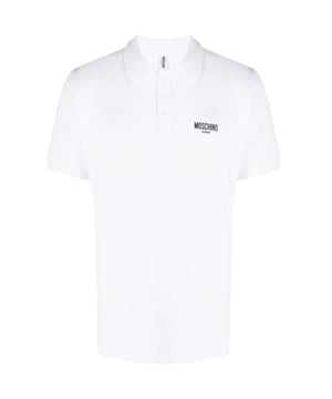 Polo blanco Moschino, logotipo de la marca en el pecho izquierdo, 100 % algodon, logotipo peque�o en el pecho, corte estandar, se ajusta a la talla real, polo blanco