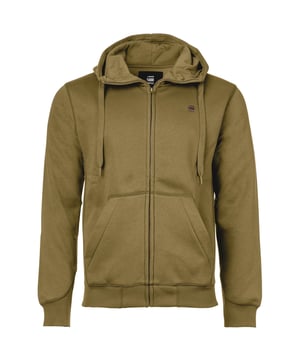 Trainingsjacke mit kleinem Logo von der Marke G-STAR RAW. 
Bequemes, leichtes Sweat-Material aus Baumwolle.
Hochwertige Qualität. 
Reißverschluss und Kängurutasche.