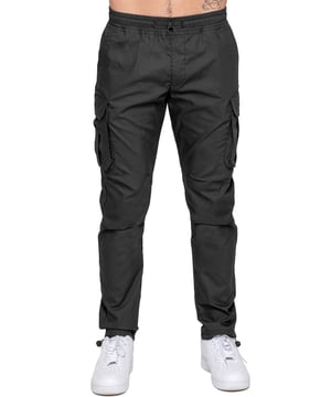Upgrade your everyday style with the Enzo Men's Cargo Pants. Crafted from premium stretch fabric, these lightweight trousers offer a tapered leg fit for a sleek, modern look. Featuring an elasticated waistband with an adjustable toggle, they provide a customizable fit, while the adjustable toggle ankles let you tailor the look and feel. With two side slash pockets, two cargo pockets with secure Velcro fastening, and a single back welt pocket, you’ll have ample storage for essentials. Finished with an Enzo print on the cargo pocket. (649)