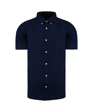 Ben Sherman Manija corta Coloque azul marino Mens Oxford Camisa 0066952 Navy