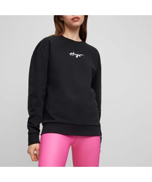 core signature logo sweatshirt - regular fit - grafitti pigment print