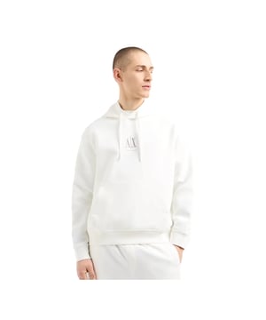 Sweatshirt Armani Exchange Heritage AX Homme Weiß Baumwolle. Authentisches Kleidungsstück der Marke Armani Exchange - Streetwear/Sportswear-Design von Armani Exchange - Armani Exchange für Herren, perfekt für den Alltag - Weißes Sweatshirt von Armani Exchange lässt sich perfekt mit dem Rest Ihrer Garderobe kombinieren - bequeme Baumwollqualität - klassisch - Heritage AX -