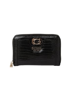Portemonnaie Guess Orlina Damen Schwarz Polyurethan. Authentisches Gepäck der Marke Guess - Streetwear/Sportswear-Design von Guess - Guess für modebewusste Frauen, perfekt für den Alltag - Das schwarze Portemonnaie von Guess lässt sich ideal mit Ihrer Garderobe kombinieren - Bequeme Polyurethan-Materialien - klassisch - Orlina -