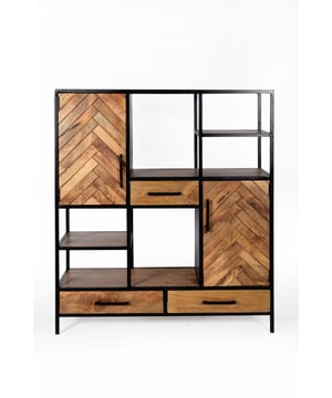 
Ben jij op zoek naar een trendy kabinetkast? Dan zijn de kabinetkasten van Livingfurn perfect voor jou! De Kabinetkasten van Livingfurn zijn geïnspireerd op de nieuwste trends en designs. De kabinetkasten zijn zo ontworpen om jarenlang plezier van te kunnen hebben. De kabinetkasten zijn gemaakt van hoogwaardig mangohout en gecoat staal. De kabinetkast behoort tot een serie met diverse kasten en dressoirs. Belangrijke informatie: - De kabinetkast heeft diverse open vakken, lades en afgesloten opbergvakken- Afmetingen van het artikel: 140x120x40cm- Gemaakt van mangohout en gecoat staal- Goed te combineren in veel veschillende interieurstijlen Over LivingfurnLivingfurn heeft een uitgebreid assortiment aan kasten, tafels, zitmeubelen en accessoires. De designs zijn stijlvol en tijdloos. De collectie is uitgerust in een moderne sfeer. Je kunt de artikelen van Livingfurn gebruiken als een echte statement piece in je woning. Het assortiment is heel veelzijdig. - Afmeting: 140x120x40 - Kleur: Bruin - Materiaal: Hout