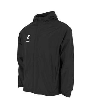 
<p> De Hummel Ground Windbreaker is een wind en regenjack voor kinderen en volwassenen. Het jack is wind- en waterafstotend en ideaal om te gebruiken over je trainingsjack wanneer je moet trainen in slecht weer. Dit komt door de PU coating op het polyester. De jas heeft een doorlopende ritssluiting met een opstaande kraag en een capuchon. De rits heeft een beschermende overslag in de hals en de onderzijde van het jack is voorzien van een aantrekkoord met stopper. Elastische manchetten bij de mouwen zorgen voor een aansluitende pasvorm. </p> <b>Materiaal</b><br> 100% Polyester