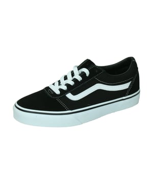 
De Vans Ward VN0A38J9 IJU1Â is een sneaker met een laag profiel voor kinderen. De sneaker heeft een stevig bovenwerk van canvas gecombineerd met suede en komt uit de lifestyle collectie van Vans. De schoen heeft een licht gepolsterde rand rond de enkels voor een zacht comfort. De EVA binnenzool zorgt voor demping en loopcomfort. De Vans Ward sneaker voor kinderen heeft een slijtvaste rubberen buitenzool voor grip en comfort en is voorzien van een logo op de zijkant en achterrzijde van zool. <br>