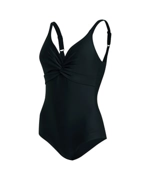 
Dit klassieke Speedo Brigitte Shaping Badpak met twist aan de buste creÃ«ert een mooi flatterend figuur. De brede bandjes zijn verstelbaar en de vullingen uitneembaar. Gemaakt van EnduranceÂ®10. EnduranceÂ®10 is een sneldrogend, zacht materiaal, zeer comfortabel en duurzaam. Behoudt pasvorm en kleur veel langer dan bij reguliere zwemkleding.