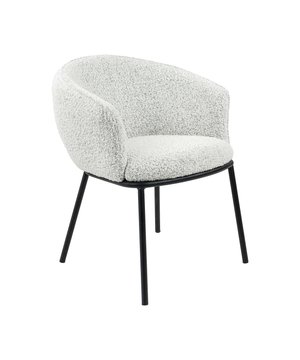 
Kick Eetkamerstoel Duke - Zwart/Wit De kick eetkamerstoel DUKE past in ieder interieur, deze unieke stoel is bekleed met een luxe gemêleerde bouclé stof. Merk: Kick Collection Kleur: Zwart/wit gemeleerd Hoogte: 78 cm Breedte: 62 cm Diepte: 64 cm Zithoogte: 49 cm Zitdiepte: 45 cm Hoogte armleuning: 67-82 cm Materiaal: Bouclé en metaal Kleur onderstel: Zwart
