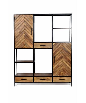 
Ben jij op zoek naar een trendy kabinetkast? Dan zijn de kabinetkasten van Livingfurn perfect voor jou! De Kabinetkasten van Livingfurn zijn geïnspireerd op de nieuwste trends en designs. De kabinetkasten zijn zo ontworpen om jarenlang plezier van te kunnen hebben. De kabinetkasten zijn gemaakt van hoogwaardig mangohout en gecoat staal. De kabinetkast behoort tot een serie met diverse kasten en dressoirs. Belangrijke informatie: - De kabinetkast heeft diverse open vakken, lades en afgesloten opbergvakken- Afmetingen van het artikel: 200x160x40cm- Gemaakt van mangohout en gecoat staal- Goed te combineren in veel veschillende interieurstijlen Over LivingfurnLivingfurn heeft een uitgebreid assortiment aan kasten, tafels, zitmeubelen en accessoires. De designs zijn stijlvol en tijdloos. De collectie is uitgerust in een moderne sfeer. Je kunt de artikelen van Livingfurn gebruiken als een echte statement piece in je woning. Het assortiment is heel veelzijdig. - Afmeting: 200x160x40 - Kleur: Bruin - Materiaal: Hout