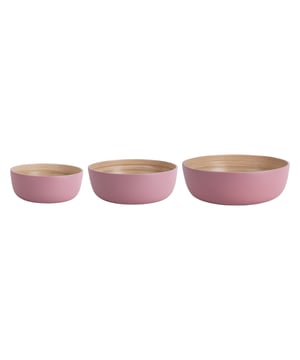 
Met de Puro Round kommenset van Present Time geef je je keuken in een handomdraai een natuurlijke look. Superhandig om je frutisalades of ontbijt in te serveren. Het bamboe in combinatie met de zachte, aardse kleuren zorgen voor een extra stylish effect in je keuken. Shop de Puro Round kommenset in twee kleuren! Leuk om te combineren met de twee andere sets uit dezelfde serie van Present Time. - Afmeting: 30x30x10 - Kleur: Roze - Materiaal: Bamboe