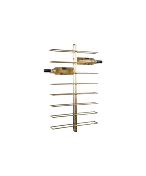 
Met het Dual wijnrek van Present Time hang je je wijntjes gewoon aan de wand. Geef je zestien favoriete wijnen een ereplaatsje in huis, zodat je ze altijd binnen handbereik hebt. Shop het Dual wijnrek van Present Time in de kleuren matt black en painted gold. - Afmeting: 52x8,5x90 - Kleur: Goud - Materiaal: Metaal