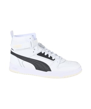 
Puma 385839-01  sneakers heren in de kleur wit materiaal imitatieleer maat 40 binnenvoering Textiel materiaal zool Rubber
