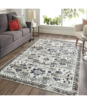
- 120x160 CM   Gedetailleerd ontwerp Dit superzachte vloerkleed met een korte poolhoogte van 0,5 cm is gemaakt van extreem zachte polyester microvezels van de beste kwaliteit en is kleurvast, machinewasbaar, opvouwbaar en voorzien van een antislip achterkant. Het ontwerp is zeer gedetailleerd en gebaseerd op een klassiek motief met een eigentijdse touch. Superzacht: extreem zacht vloerkleed van superzachte polyester microvezels van de hoogste kwaliteit. Dit fluwelen vloerkleed voelt ontzettend zacht en donzig aan. De pool van dit vloerkleed (5 mm diep) bevat geen schadelijke stoffen. Dit vloerkleed is getest volgens Oeko-Tex Standard 100. Antislip: de antislip achterkant voorkomt dat het tapijt op elke vloer wegglijdt. Dit vloerkleed is geschikt voor vloerverwarming. Wasbaar: dit vloerkleed is kleurvast en wasbaar. Merk: Muratap Materiaal: Polyester Kleur: Creme Afmetingen: 120x160 CM EAN: 6017402892809 Overig: Machine Wasbaar, Anti-Slip, Anti-statisch en Anti-allergisch , Kleurvast en waterafstotend, Geschikt voor vloerverwarming, Geluiddempend
