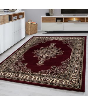 
De Marrakesh tapijten hebben schitterende designs. - 120x170 CM Marrakesh Oosterse tapijten Deze Oosterse tapijten zijn duidelijk geïnspireerd op het antieke Perzische tapijt en passen perfect in zowel een modern als klassiek interieur. Dit klassieke vloerkleed geeft je huiskamer een warme sfeer. De Marrakesh tapijten hebben schitterende designs en zijn gemaakt van anti-statische materiaal dat een zeer zacht en comfortabel tapijt oplevert. De onderzijde is gemaakt van katoen, wat zorgt voor stabiliteit en duurzaamheid. De hoge dichtheid maakt dit vloerkleed zeer robuust en gemakkelijk in onderhoud. Productspecificaties: Exclusieve Oosters Design 100% Polypropyleen Poolhoogte : 12mm Gewicht = 2.500gr/m2 Geluiddempend Geschikt voor vloerverwarming Anti-statisch en Anti-allergisch Kleurvast en Merk: Muratap Materiaal: Polypropyleen Kleur: Rood Afmetingen: 120x170 CM EAN: 7444707965911