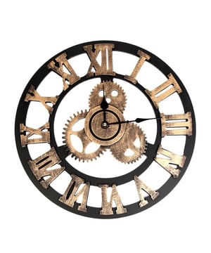 
Wandklok die ieder interieur fraaier maakt De QUVIO industriële wandklok met Romeinse cijfers is door het fraaie vintage design een pareltje in elke woon- of slaapkamer. De 3D-tandwielen en het antiek ogende uurwerk maken de klok een ware blikvanger en toveren elke muur in een handomdraai om tot een plaatje. Je hebt bij deze klok bovendien vanuit elke hoek altijd de juiste tijd in zicht. De QUVIO industriële wandklok werkt op één AA-batterij. Deze wordt niet meegeleverd. Je past de tijd aan met de rode knop aan de achterkant van de klok (en niet door met je handen de wijzers te verplaatsen).  Productkenmerken QUVIO industriële wandklok met Romeinse cijfers Diameter: 45 cm Materiaal: Hout Voedingstype: 1x AA batterij (Niet inbegrepen) Voorzien van twee wijzers en Romeinse cijfers Stil uurwerk: Ja  Voldoende voordelen De wandklok is gemaakt van hout,licht van gewicht en stevig. Je hoeft de klok niet te monteren,want de klok wordt in elkaar gezet geleverd,waardoor je ‘m direct kunt ophangen. Past het model met zijn brons/goud met zwarte kleur in de woonkamer of beter in de slaapkamer? Door zijn stille werking beïnvloed het de slaap in ieder geval niet.Materiaal: HoutKleur: BruinAfmetingen: Hoogte: 45CM x breedte: 45CM x Lengte: 4CM