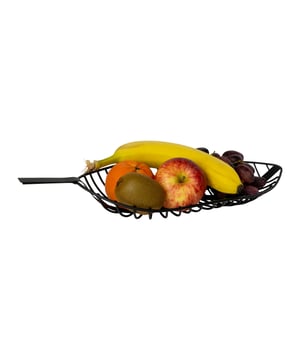
Altijd voldoende fruit in huis dankzij deze QUVIO Fruitschaal bladvorm Iedere ochtend een banaantje voordat je naar het werk gaat? Tijdens het maken van een bakje yoghurt in de avond wat fruit toevoegen? Of een paar keer per week genieten van een heerlijke en vooral rijpe avocado? Je doet het allemaal net even wat makkelijker als het product in het zicht ligt. Je bent vanaf nu gelukkig altijd zeker van voldoende fruit in huis dankzij deze QUVIO Fruitschaal bladvorm.  Belangrijkste kenmerken   Merk: QUVIO Afmeting: 17 x 39 x 5 cm (Ixbxh) Materiaal: Staal Kleur: Zwart Gewicht: 250 gram  De stalen constructie van de fruitschaal bladvorm zorgt voor een stoere look Dankzij het frame van staal zorgt deze schaal voor een stoere en eigentijdse look. Ook past de schaal perfect in vrijwel iedere stijl interieur. Daarnaast gaat de organische vorm in de vorm van een blad perfect mee in de laatste woontrends. Hierdoor weet je altijd zeker dat je een echte eyecatcher op de tafel neer kunt zetten.  Makkelijk schoon te maken dankzij de open constructie Dankzij de open constructie is dit fruitschaal bladvorm van QUVIO erg makkelijk om schoon te maken. De afmeting van 17 x 39 x 5 cm zorgt ervoor dat je makkelijk een trosje bananen kwijt kunt, maar je kunt ook enthousiast aan de slag met het stapelen van fruit.Materiaal: StaalKleur: ZwartAfmetingen: Hoogte: 5CM x breedte: 39CM x Lengte: 17CM