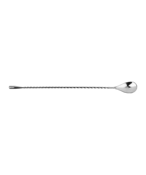 
Gek op cocktails of andere dranken met fruit? Dan zijn barlepels een handig accessoire om te hebben. Hiermee meng je verschillende dranksoorten en pers je het sap uit vruchten in een drankje. De elegante cocktaillepels van Krumble zijn zilver van kleur en lang genoeg voor ieder cocktailglas. Verras je gasten met een prachtig drankje en maak het helemaal af met deze handige lepel. Ideaal voor een thuisbar, maar ook voor horecagelegenheden.  Producteigenschappen Merk: Krumble Kleur: zilver Afmetingen: 30 x 3 x 1 cm (lxbxh) Gewicht: 40 gram Materiaal: metaal  Barlepel Een barlepel is een langere lepel die met name gebruikt wordt voor het maken van alcoholische dranken. Dit model van Krumble heeft de kleur zilver en krijgt daarmee een elegante uitstraling. De barlepel is gemaakt van metaal.  Cocktails Voor het serveren van cocktails is een barlepel ideaal. Deze cocktaillepel heeft een lengte van dertig centimeter en past daarmee perfect in een cocktailglas. Met de cocktaillepel kunnen de dranksoorten gemixt worden of kan fruit uit het drankje gelepeld worden. De cocktaillepels zijn dus niet alleen handig voor cocktails, maar ook voor zomerse dranken met fruit.  Sap Met een barlepel kun je het sap uit bepaalde vruchten persen. Dit is fijn wanneer je drinken met bijvoorbeeld een citroen serveert. De cocktaillepel kan dan gebruikt worden om het sap uit de citroen te persen, zodat het drankje meer smaak krijgt.  Gasten over de vloer Cocktaillepels zijn onmisbaar wanneer je regelmatig gasten over de vloer hebt die je wilt verrassen met cocktails. In iedere thuisbar horen barlepels, of je het nou professioneel aanpakt of een kleine drankkast hebt. Door een cocktail is stijl te serveren, verras je je gasten.Materiaal: MetaalKleur: ZilverAfmetingen: Hoogte: 1CM x breedte: 3CM x Lengte: 30CM