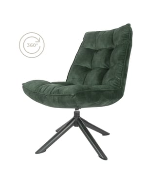 
Op zoek naar een fijne, luxueuze stoel die dat ene lege hoekje in huis echt af gaat maken? Dan is deze Dorus fauteuil echt iets voor jou! Pak er een goed boek en een glas wijn bij en het genieten kan beginnen! Fauteuil Dorus is een comfortabele aanwinst voor in het interieur. De gestikte rug zorgt voor een zachte en comfortabele zit en is bekleed met een mooie adore stof dat de uitstraling van velvet heeft. Dit gecombineerd met het stoere draaibare zwarte metalen frame, zorgt voor een moderne uitstraling. Relaxfauteuil Dorus is een perfecte match met Hocker Dorus van het merk Home67! Samen met de bijpassende hocker kun je hierin uren ontspannen zitten en genieten. Fauteuil Dorus is verkrijgbaar in verschillende kleuren en stoffen: - Cowboy stof: Cognac 215, Grey 104 en Olive 411. - Adore Velvet stof: Brown 04, Old Pink 30, Army Green 29, Petrol 24, Gold 15 en Dark Grey 10. - Fusion stof: Shell 111, Rust 272, Army 355, Desert 170 en Graphite 460. Merk: Home67 Materiaal: Metaal,Synthetisch,Velvet Kleur: Groen EAN: 7141041992886