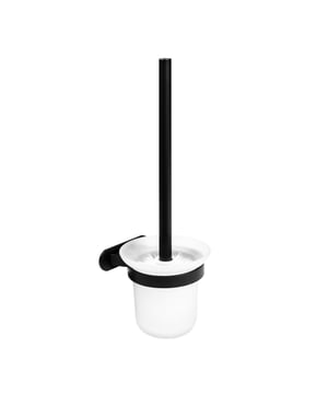 
QUVIO Toiletborstelhouder De QUVIO Toiletborstelhouder is een erg handige wc borstelhouder met een rekje dat je aan de muur kunt ophangen. De toiletborstel kan zeer eenvoudig in het houdertje gelegd worden en wanneer deze nodig kan de borstel ook weer net zo eenvoudig uit de houder worden gehaald en gebruikt. De houder zelf kun je aan de muur vastmaken op dusdanige wijze dat deze wanneer hij nodig kan zijn altijd binnen handbereik is. De borstel is erg handig om de wc mee schoon te houden en er hygiënisch mee om te gaan.  Specificaties QUVIO Toiletborstelhouder De QUVIO Toiletborstelhouder heeft een houder die zeer eenvoudig aan de muur bevestigd kan worden waarna zoals gezegd de wc borstel er makkelijk ingelegd en wanneer nodig weer uitgehaald kan worden. De toiletborstelhouder is zwart van kleur wat het voordeel met zich meebrengt dat deze in de wc niet storend oogt. Je kunt hem ophangen bij een stuk waar hij eventueel een elegante uitstraling geeft. Het product is van metaal en glas. Het metaal zorgt er dan ook voor dat de QUVIO Toiletborstelhouder zeer stevig is en niet zomaar los kan komen en ook niet makkelijk kan buigen. Het product is 13 x 11,5 x 34 cm (lxbxh). De QUVIO Toiletborstelhouder kan in wc's gebruikt worden hoe men zelf wilt en is dus ten alle tijden binnen handbereik wat het voordeel met zich meebrengt dat je niet hoeft op te staan om de borstel erbij te pakken.Materiaal: StaalKleur: ZwartAfmetingen: Hoogte: 34CM x breedte: 11.5CM x Lengte: 13CM
