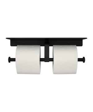 
Zo praktisch kan een toiletrolhouder zijn Een toiletrolhouder is over het algemeen niet het toiletaccessoire waar de meeste aandacht naar uitgaat. Dat is zonde, want zoals deze QUVIO dubbele toiletrolhouder bewijst, kan dit accessoire een waardevolle toevoeging zijn aan het kleinste kamertje. Deze wcrolhouder heeft namelijk niet alleen plek voor maar liefst twee toiletrollen, maar heeft ook nog een praktische legplank. Tel daar het mooie design van deze dubbele toiletrolhouder bij op en je begrijpt waarom dit toiletaccessoire absoluut onmisbaar is.  Specificaties Merk: QUVIO Dubbele toiletrolhouder Met legplank Gemaakt van metaal Zwart Afmeting: 12,5 x 33 x 10 centimeter Gewicht: 400 gram  Altijd plaats voor je telefoon Weet jij op het toilet nooit waar je je telefoon moet neerleggen? Met deze dubbele toiletrolhouder met legplank van QUVIO is dit probleem direct opgelost. De legplank aan de bovenkant van de wcrolhouder biedt voldoende plaats voor een smartphone. Zo hoef je nooit meer bang te zijn dat je telefoon per ongeluk in het toilet valt. Ook kun je het plankje gebruiken om de toiletruimte leuk aan te kleden of lekker te laten ruiken. Plaats bijvoorbeeld een plantje of geurstokjes op het plankje en upgrade het kleine kamertje of de badkamer.  Nooit meer zonder toiletpapier Op het toilet zitten en tot de conclusie komen dat het toiletpapier op is. Dat wil niemand. Gelukkig heeft deze wcrolhouder plaats voor maar liefst twee wc rollen. Hierdoor hoef je niet meer bang te zijn dat je zonder toiletpapier komt te zitten. Bovendien is het zwarte design erg stijlvol. Zo worden functionaliteit en uiterlijk perfect met elkaar gecombineerd.Materiaal: MetaalKleur: ZwartAfmetingen: Hoogte: 10CM x breedte: 33CM x Lengte: 12.5CM