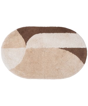 
Introduceer design en comfort in je badkamer met Badmat Bowie! Gemaakt van zacht katoen, biedt deze badmat een heerlijk gevoel onder je voeten. Wat deze badmat speciaal maakt, is het grafische patroon in verschillende kleuren. Met zijn bijzondere dessin, geeft Bowie een eigentijds gevoel aan elke badkamer. De badmat is voorzien van een antisliplaag aan de onderkant. Voor de beste zorg raden we de volgende onderhoudsvoorschriften aan: machinewas op 30° en vervolgens aan de lucht laten drogen. Badmat Bowie is verkrijgbaar in 4 kleurencombinaties en de volgende maten: 50 x 80 cm, 60 x 100 cm, ovaal 50 x 80 cm en ovaal 60 x 100 cm. Merk: Veer Carpets Materiaal: Katoen Kleur: Beige EAN: 8720769976959