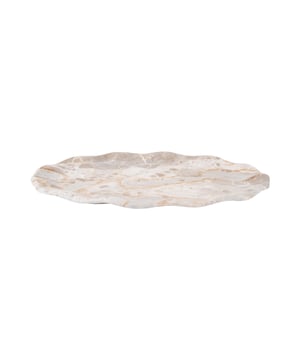 
Dit is het Waved dienblad van Present Time! Deze grote, ovale schaal met golvende randen combineert functionaliteit met een hartstikke elegante uitstraling. Prachtig en praktisch dus! Perfect voor het serveren van hapjes of als stijlvol accessoire in je woonkamer of keuken. Met zijn prachtige marmeren finish brengt het Waved dienblad van Present Time een warme, luxueuze sfeer in elk interieur. - Afmeting: 40x25x3 - Kleur: Bruin - Materiaal: Marmer