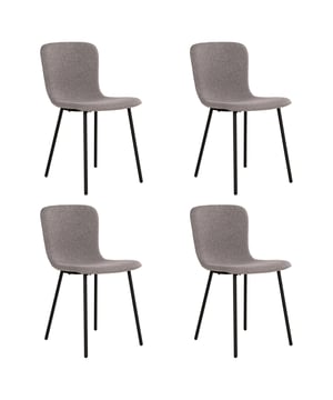 
Voeg comfort en design toe aan je eetkamer met de Logan eetkamerstoelen van Lewis & Loft Geef je eetkamer een moderne uitstraling met de Lewis & Loft Logan eetkamerstoelen. Deze set van vier grijze stoelen combineert stijlvol design met optimaal comfort. De stoelen zijn bekleed met hoogwaardig stoffen eetkamer stoel-materiaal in een elegante lichtgrijze kleur, wat zorgt voor een tijdloze toevoeging aan je interieur. Dankzij het stevige frame van staal bieden deze eetkamerstoelen niet alleen een mooie uitstraling, maar ook langdurige kwaliteit en ondersteuning.  Productspecificaties: Merk Lewis & Loft Product: Eetkamerstoel Model: Logan Lichtgrijs Material: Polyester en staal Afmetingen: 52,5x44,5x76,5 cm Zithoogte: 48 cm Zitdiepte: 38 cm Set van 4 Gewicht: 14,80 kg  Modern en veelzijdig ontwerp De eetkamer stoelen van Lewis & Loft zijn ontworpen om perfect te passen in elke eetkamer. Het duurzame lichtgrijze polyester is niet alleen stijlvol, maar ook eenvoudig schoon te houden, waardoor deze stoffen eetkamer stoelen jarenlang mooi blijven. Het stevige stalen onderstel zorgt voor stabiliteit en een eigentijdse uitstraling. Deze eetstoelen voegen een verfijnde look toe aan jouw eettafel.  Comfort en functionaliteit Met een zithoogte van 48 cm en een zitdiepte van 38 cm zijn deze eetkamerstoelen ideaal voor dagelijks gebruik. Ze bieden voldoende comfort tijdens lange diners of gezellige avonden met vrienden en familie. De stoelen zijn niet alleen praktisch, maar ook een stijlvolle toevoeging aan elke ruimte, of je nu een modern of industrieel interieur hebt.  Perfect voor elk interieur Of je nu een strakke, moderne eethoek hebt of een meer klassieke stijl, deze grijze stoelen passen perfect in elke setting. Dankzij hun veelzijdige ontwerp kunnen deze eetkamer stoelen moeiteloos gecombineerd worden met verschillende soorten tafels en andere meubels in je interieur.Materiaal: PolyesterKleur: LichtgrijsAfmetingen: Hoogte: 76.5CM x breedte: 44.5CM x Lengte: 52.5CM