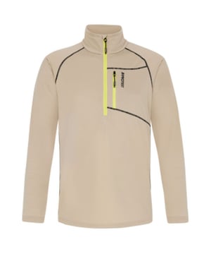 
Maak kennis met de KODY van Protest, het stijlvolle antwoord op de winter. Met twee contrasterende ritsen en een eigenzinnig lijnontwerp valt de KODY op in de menigte. Deze pully is perfect voor de actieve skiër die er ook op de piste graag modieus bij loopt. 

De KODY is gemaakt van 100% polyester met een gewicht van 160 gsm en biedt zowel comfort als stijl voor koude winterdagen. De regular fit zorgt voor een comfortabele pasvorm en de stretch in de stof geeft je de bewegingsvrijheid die je nodig hebt tijdens het skiën.

Met lange mouwen, reguliere lengte en kraag en een kwart ritssluiting is de KODY niet alleen praktisch, maar ook trendy en modern. De omgekeerde rits en contrasterende kleuren maken dit kledingstuk een echte eyecatcher op de piste. 

Of je nu gaat skiën of gewoon op zoek bent naar een comfortabele en stijlvolle pully voor de winter, de KODY van Protest is de perfecte keuze. Kies voor kwaliteit, comfort en stijl en ga voor de KODY!