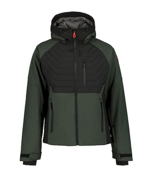
Icepeak Ebern is de perfecte softshell ski-jas voor heren die op zoek zijn naar comfort, stijl en functionaliteit tijdens het skiën. Met zijn groendonkere kleur valt deze jas op in de sneeuw en zorgt ervoor dat je er trendy uitziet op de piste.

De voordelen van de Icepeak Ebern softshell ski-jas zijn eindeloos. Allereerst biedt de jas optimale bescherming tegen de kou en de wind, zodat je altijd warm blijft tijdens het skiën. Daarnaast is de jas waterafstotend, waardoor je droog blijft in alle weersomstandigheden. De elasticiteit van de stof zorgt voor maximale bewegingsvrijheid, zodat je moeiteloos kunt skiën zonder belemmeringen.

De belangrijkste kenmerken van de Icepeak Ebern softshell ski-jas zijn onder andere de afneembare capuchon, verstelbare manchetten en de sneeuwvanger aan de onderkant. Deze details zorgen ervoor dat de jas perfect aansluit op je lichaam en je beschermt tegen alle elementen tijdens het skiën. De jas heeft meerdere zakken met rits voor het veilig opbergen