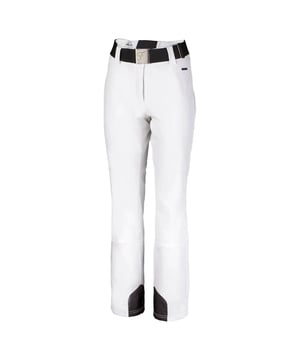 
De Falcon Angelfire is een skibroek voor dames gemaakt van windproof en waterafstotend softshell stretch materiaal met een zachte fleecevoering voor extra warmte. De broek heeft een pocket ter hoogte van de tailleband, een elastische riem, sneeuwvangers in de broekspijpen en een ritssluiting onderaan de broekspijpen. <p> </p> <b>Materiaal:</b><br> 96% polyester<br> 4% elastaan