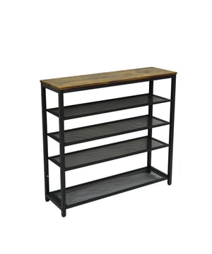 
Dit Furnilux schoenenrek is een slimme en stijlvolle oplossing voor het organiseren van je schoenencollectie. Met zijn robuuste industriële design, gecombineerd met de warme tinten van bruin en zwart, voegt het niet alleen functionaliteit toe aan je ruimte, maar ook een vleugje eigentijdse elegantie. De afmetingen van 100 x 30 x 92,5 cm maken het geschikt voor zowel inkomhallen als dressingruimtes. Hier zijn enkele kenmerken die dit schoenenrek onderscheiden: Ruime Opslag: De 4 fijne metalen roosters bieden voldoende ruimte van 18 - 23 cm cm om je schoenen netjes op te bergen. Of je nu enkele paren hebt of een uitgebreide verzameling, dit rek kan het aan. Stijlvol Industrieel Design: Het schoenenrek combineert moeiteloos functionaliteit met esthetiek. Het industriële ontwerp voegt een eigentijdse uitstraling toe aan je interieur. Duurzaamheid en Stevigheid: Gemaakt van hoogwaardig metaal, is dit rek ontworpen om lang mee te gaan. Het kan de dagelijkse drukte van schoenen moeiteloos aan. Veelzijdigheid: Dit meubelstuk past niet alleen in inkomhallen en kleedkamers, maar kan ook dienen als een opbergoplossing in andere ruimtes zoals de slaapkamer of garage. Industrieel design - Bruin en Zwart 100 x 30 x 92,5 cm Dit Furnilux schoenenrek helpt je niet alleen om je schoenen georganiseerd te houden, maar voegt ook een vleugje stijl en duurzaamheid toe aan je woning. Ga voor gemak en elegantie met dit functionele meubelstuk. Kleur: metaal
