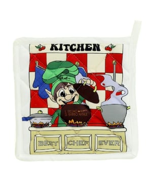 Kook je graag met passie en liefde? Dan zijn pannenlap en keukenhandschoen van Unique Living een must-have in jouw keuken! Deze pannenlap/keukenhandschoen combineert functionaliteit met een eigentijdse uitstraling, zodat je niet alleen veilig kunt koken, maar ook stijl toevoegt aan je keukeninterieur.Waarom Kiezen voor Unique Living?Hoogwaardige Materialen: Onze items zijn gemaakt van duurzame, hittebestendige materialen die ervoor zorgen dat je handen altijd beschermd zijn tegen de warmte van pannen en ovenschalen.Moderne Designs: Met een scala aan trendy kleuren en patronen, past dit item perfect bij elke keukenstijl. Of je nu van minimalistisch houdt of juist van een vleugje kleur, wij hebben het perfecte item voor jou.Gebruiksgemak: Dankzij het handige ophanglusje is het eenvoudig op te bergen, altijd binnen handbereik wanneer je hem nodig hebt.Maak Koken Een Beleving!Met dit item van Unique Living wordt koken een ware beleving. Bescherm je handen en maak indruk op je gasten met een stijlvolle keukenaccessoire. Voeg vandaag nog een vleugje Unique Living toe aan jouw keuken en ervaar het verschil! - Afmeting: 20x20 - Kleur: Multikleur - Materiaal: Polyester