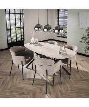 
Deze prachtige deens ovale eetkamertafel is uitgevoerd in keramiek met een travertin look. De tafel beschikt over een zeer functioneel frame en heeft een blad van 180 centimeter met prachtige afgeronde randen. Deze tafel is een echte eye-catcher!Over het merkWij zijn continu bezig met het samenstellen van stoere collecties die naast functioneel ook nog is heel trendy zijn. Veel van ons assortiment is zo ontworpen dat het leuk bij elkaar staat in elke kamer, daarom raden wij zeker aan om even een kijkje te nemen in ons assortiment voor leuke matchende items! - Afmeting: 90x180x76 - Kleur: Beige - Materiaal: Keramiek