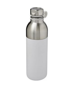 
Materiaal: roestvrij staal: 100%. Inhoud: 590ml. Dubbelwandige roestvrijstalen vacuümconstructie. Met koperen isolatie. Hierdoor kunnen dranken 48 uur lang koud of minstens 12 uur lang warm blijven.. De constructie voorkomt ook condensatie aan de buitenkant van de fles.. Voorzien van een opschroefbare bovenkant en een roestvrijstalen deksel met een comfortabele siliconenbehandelingslus. Dubbele openingsconstructie voor eenvoudig reinigen en vullen. Hoogte: 25,2 cm, diameter: 7,5 cm. Gepresenteerd in een Avenue geschenkdoos.