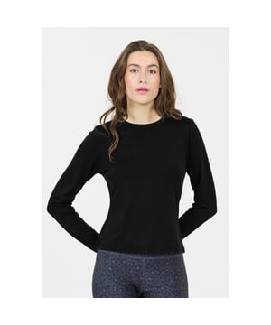 
Athlecia Training Sporttops van het materiaal en in de kleur 999 Black/black/white.