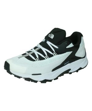 
De The North Face Vectiv Taraval zijn wandelschoenen voor heren die een comfortabele pasvorm hebben. De nieuwe VECTIVâ¢-technologie combineert een ultralichte maar ondersteunende voetplaat, rockergeometrie in de tussenzool en SurfaceCTRLâ¢-grip en is ontworpen voor maximale energie, waar je ook op avontuur gaat. Voor de Taraval-wandelschoenen met retrolook betekent dit langdurig comfort, stabiliteit en ondersteuning. De The North Face Vectiv Taraval wandelschoenen voor mannen hebben OrthoLiteÂ®-foam voetbedden, deze zijn licht, ademend en hebben een ingebouwde vochtregulatie en antimicrobiÃ«le werking. De SurfaceCTRLâ¢ is een blobased buitenzool van rubbersamenstelling die een superieure tractie biedt en is duurzaam. Het bovenwerk van de schoen is van slijtvast prestatiemesh, gemaakt met een combinatie van synthetisch leer en ademend mesh. De schoen heeft een duurzame en beschermende overlays en het OrthoLiteÂ® X55â¢-voetbed is gemaakt met 5% gerecycled rubber. De ZOOLUNIT - VECTIVâ¢-technologie is ontworpen om energie op de trails te maximaliseren en de 3D TPU-plaat onder de voet helpt met meer richtingsstabiliteit en voortstuwende kracht. De rockergeometrie in de tussenzool ontwikkeld voor aanhoudende voortstuwende kracht en heeft lichtgewicht EVA-schuim. Het heeft een drop van 6mm en de Surface CTRLâ¢-rubberen buitenzool is geoptimaliseerd voor de trail en gemaakt met 10% natuurlijk rubber. De schoenen hebben profielzolen van 4mm voor robuuste grip op alle soorten terrein. <p> </p> <b>Materiaal:</b><br> synthetisch leer<br> mesh