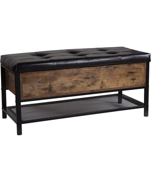 
Combineer comfort en opbergruimte met deze praktische schoenenbank. Met een luxe, beklede zitting biedt hij een comfortabele plek om je schoenen aan- en uit te trekken. Het stijlvolle ontwerp voegt karakter toe aan je hal of entree, terwijl de handige opbergruimte je schoenen georganiseerd en uit het zicht houdt.Combineer comfort en opbergruimte met deze praktische schoenenbank. Met een luxe, beklede zitting biedt hij een comfortabele plek om je schoenen aan- en uit te trekken. Het stijlvolle ontwerp voegt karakter toe aan je hal of entree, terwijl de handige opbergruimte je schoenen georganiseerd en uit het zicht houdt. Kleur: bruin