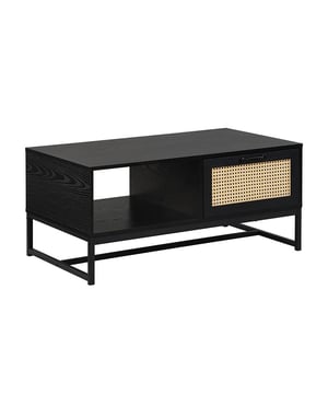 
De Koffie tafel Ubud is een harmonieus samenspel van modern design en natuurlijke accenten. De zwarte rattan details voegen een warme en sfeervolle touch toe, terwijl het strakke ontwerp zorgt voor een tijdloze uitstraling. Het ruime tafelblad biedt voldoende plaats voor tijdschriften, decoratieve objecten of een gezellige borrelplank. De stevige constructie garandeert stabiliteit en duurzaamheid, waardoor deze tafel een praktische en stijlvolle aanvulling is op elke woonkamer. Combineer Ubud met andere meubels uit dezelfde lijn voor een consistent en stijlvol interieur.