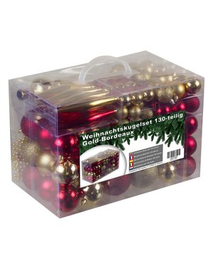 
Uitgebreide set met valbestendige/breukveilige kunststof kerstballen, piek en parelsnoer. Geschikt voor binnen en buiten gebruik. Set 130-delig in de kleuren goud met bordeaux. Breng je kerstboom volledig tot leven met onze Set van 130 Kerstdecoraties. Deze uitgebreide collectie bevat alles wat je nodig hebt voor een feestelijke en schitterende boom in blauw en zilver. Naast de prachtig ontworpen kerstballen bevat deze set ook een bijpassende kerstpiek, een glanzende kralenketting, en sierlijke pegels die je boom een elegante en verfijnde uitstraling geven.Elke decoratie is gemaakt van hoogwaardig, duurzaam plastic, waardoor ze licht van gewicht en onbreekbaar zijn – perfect voor gezinnen met kinderen of huisdieren. De kerstballen zijn verkrijgbaar in verschillende afwerkingen: glanzend voor een stralende glans, mat voor een ingetogen elegantie, en glitter voor die extra sprankeling die het licht prachtig vangt.Met de extra's zoals de kralenketting en kerstpiek voeg je direct een samenhangend en stijlvol thema toe aan je kerstboom. De pegels zorgen voor een extra decoratieve touch die perfect aansluit bij de klassieke kerststijl. Deze complete set wordt geleverd in een handige opbergdoos, zodat je elk jaar eenvoudig kunt genieten van een perfect versierde boom.130 stuks verdeeld over de volgende maten:3cm Ø x 36 Stuks4cm Ø x 30 Stuks5cm Ø x 24 Stuks6cm Ø x 18 Stuks7cm Ø x 12 Stuks8 Ijspegels 6cm1 Piek, 11cm1 parelsnoer 3,6 meterProductkenmerken:Materiaal: KunststofGeschikt voor binnen en buiten gebruikset compleet met piek en parelsnoerMet ophangkoordBreng de magie van de feestdagen naar je huis met de exclusieve kerstballen set van 4seasonz. Deze hoogwaardige kerstdecoratie set bevat zorgvuldig ontworpen ballen die jouw kerstboom een elegante en feestelijke uitstraling geven. Met een scala aan klassieke en moderne kleuren zijn deze kerstballen perfect voor elk type interieur.Kenmerken:•    Design: Gemaakt van kunststof materialen voor een stijlvolle uitstraling die jarenlang meegaat.•    Veilig en Duurzaam: Onbreekbare kunststof, ideaal voor huishoudens met kinderen of huisdieren.•    Verschillende Kleuren en Afwerkingen: Glanzend, mat en glitter afwerkingen voor een rijke mix van texturen en kleuren.•    Handig te Gebruiken: Inclusief ophanghaken en een herbruikbare bewaardoos voor gemakkelijke opslag.Waarom kiezen voor 4seasonz?4seasonz staat bekend om zijn stijlvolle en duurzame kerstdecoraties, waarmee je jaar na jaar de feestdagen op een stijlvolle manier viert. Of je nu kiest voor een klassiek kerstthema of een modern tintje aan je boom wilt toevoegen, deze kerstballen set is een veelzijdige keuze.Maak je kerst onvergetelijk met de kerstballen van 4seasonz – de perfecte toevoeging aan je feestelijke decoratie!Kunstof kerstballen, plastic kerstballen, kerstdecoratie, kerstversiering - Afmeting: - Kleur: Goud - Materiaal: Plastic