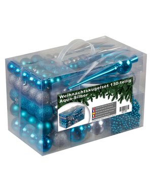 
Uitgebreide set met valbestendige/breukveilige kunststof kerstballen, piek en parelsnoer. Geschikt voor binnen en buiten gebruik. Set 130-delig in de kleuren blauw met zilver.Breng je kerstboom volledig tot leven met onze Set van 130 Kerstdecoraties. Deze uitgebreide collectie bevat alles wat je nodig hebt voor een feestelijke en schitterende boom in blauw en zilver. Naast de prachtig ontworpen kerstballen bevat deze set ook een bijpassende kerstpiek, een glanzende kralenketting, en sierlijke pegels die je boom een elegante en verfijnde uitstraling geven.Elke decoratie is gemaakt van hoogwaardig, duurzaam plastic, waardoor ze licht van gewicht en onbreekbaar zijn – perfect voor gezinnen met kinderen of huisdieren. De kerstballen zijn verkrijgbaar in verschillende afwerkingen: glanzend voor een stralende glans, mat voor een ingetogen elegantie, en glitter voor die extra sprankeling die het licht prachtig vangt.Met de extra's zoals de kralenketting en kerstpiek voeg je direct een samenhangend en stijlvol thema toe aan je kerstboom. De pegels zorgen voor een extra decoratieve touch die perfect aansluit bij de klassieke kerststijl. Deze complete set wordt geleverd in een handige opbergdoos, zodat je elk jaar eenvoudig kunt genieten van een perfect versierde boom.Maak je feestdagen extra speciaal en creëer een onvergetelijke sfeer met deze luxe set van kerstdecoraties!130 stuks verdeeld over de volgende maten:3cm Ø x 36 Stuks4cm Ø x 30 Stuks5cm Ø x 24 Stuks6cm Ø x 18 Stuks7cm Ø x 12 Stuks8 Ijspegels 6cm1 Piek, 11cm1 parelsnoer 3,6 meterKenmerken:Materiaal: KunststofGeschikt voor binnen en buiten gebruikset compleet met piek en parelsnoerMet ophangkoordMeerdere kleuren beschikbaar4seasonz: artikelen voor het seizoen4seasonz levert artikelen die gebonden zijn aan seizoenen zoals kerst artikelen of andere feestdagen.  Het is een merk van 4Goodz, een Nederlandse importeur van diverse productgroepen waaronder tuin gerelateerde producten. Het staat voor kwaliteit, trends en innoverende producten en technieken en constante vernieuwing.  - Afmeting: - Kleur: zilver - Materiaal: Plastic