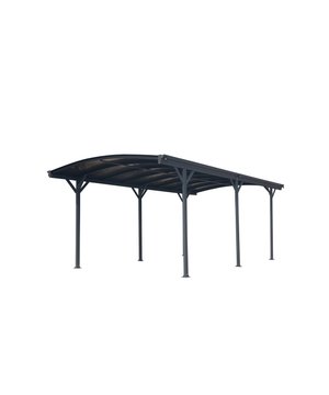 
Praktische, stabiele en mooie rondboogcarport. De carport bestaat uit dubbelwandige panelen van 6 mm en een gepoedercoat aluminium frame in antraciet (RAL 7016).  Het dak van dubbelwandige platen is bestand tegen sneeuwbelastingen tot 100 kg/ m², is UV-bestendig en zorgt voor een hoge mate van bescherming tegen lichtinval. Uw voertuig is beschermd tegen weersinvloeden zoals regen en sneeuw. Het regenwater wordt optimaal afgevoerd via de meegeleverde regengoot. De carport is flexibel inzetbaar en tevens te gebruiken als paviljoen. Onderhouds- en corrosievrij - nooit meer schilderen, geen roest, geen verwering! Om een ​​eenvoudige montage te garanderen, zijn er 2 personen nodig. Er wordt een schroevenset voor bevestiging aan de vloer meegeleverd.Speciale kenmerken:Duurzame aluminium constructieDubbele wandpanelen van 6 mmBeschermt uw voertuigWeinig onderhoudBij de levering inbegrepen:profielendakplatenregengootSchroevenset - Afmeting: - Kleur: Antraciet - Materiaal: Aluminium