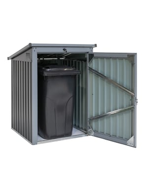 
Deze robuuste stalen vuilnisbak biedt ruimte voor een vuilnisbak van 240 liter. Het sterke, gegalvaniseerde plaatstaal is weerbestendig, duurzaam en krasbestendig. De veerkrachtige constructie wordt extra versterkt door profielsteunen en biedt daardoor een enorme stabiliteit.Moeiteloos en veilig openen van de deksel door middel van gasdrukveren. Extra brede deur (BxH 81x124 cm) voor gemakkelijke toegang en handig manoeuvreren van vuilnisbakken.Het moderne lessenaarsdak met in de zijkant ingebouwde ventilatie zorgt ervoor dat regenwater naar achteren kan wegvloeien en voorkomt dat er teveel sneeuw en water ophoopt.Ook universeel te gebruiken als opbergruimte voor speelgoed of zwembadaccessoires.Met het geïntegreerde slot en de bijbehorende sleutel kun je opgeborgen keukengerei veilig opbergen en afsluiten.Eenvoudig te monteren dankzij duidelijke kitsystemen en geïllustreerde montage-instructies.Kenmerken:Gegalvaniseerd plaatstaalGeïntegreerd slotWeersbestendig en duurzaamRoyale opbergruimteInclusief gasdrukveren en ventilatiesleuvenlengte: 101 cmBreedte: 104 cmHoogte: 134cmGewicht (kg): 29 kgMateriaalspecificatie: StaalKleur: antracietKleur toevoeging: RAL 7016Externe afmetingen: 104x101x134 cm (BxLxH)Hoogte toevoeging: 113 - 134 cmcapaciteit 1x 240L vuilnisbakAfmetingen deur 81x124 cm (BxH)Montage vereist JaAantal pakketten 1Verzendafmetingen (LxBxH) 138x72x11cm - Afmeting: - Kleur: Grijs - Materiaal: Staal