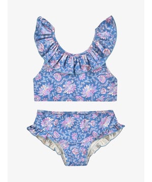 
Exclusieve meisjeskleding van het merk Louise Misha te verkrijgen bij Divali. 
Louise Misha Bohemien meisjeskleding.
Romantische bohemien meisjes ruches bikini in een blauwe dessin. 
