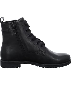 
Een prachtige schoen voor bijzondere momenten: dat is de enkellaars van ara. De binnenkant, gemaakt van warme voering en glad leer als bovenmateriaal, zorgt voor comfort en een gezellig, warm gevoel. Met behulp van de vetersluiting en de ritssluiting is het aan- en uittrekken van de schoenen aangenaam ongecompliceerd en kan de schoen individueel aan de voet worden aangepast. Het voorkomt ook drukpunten. Bij dit allround feelgoodpakket hoort ook de buitenzool met een 2,0 cm hoge blokhak. De hoge softfunctie van superzacht bovenmateriaal en een zool op schuimbasis past zich perfect aan de voet aan en geeft vorm aan het elegante schoenontwerp. Bovendien biedt het dankzij de zachte opname van de voetboog een aangename grip en veel flexibiliteit. Dankzij het uitneembare voetbed kunnen deze schoenen ideaal worden aangepast aan het individuele loopgedrag.